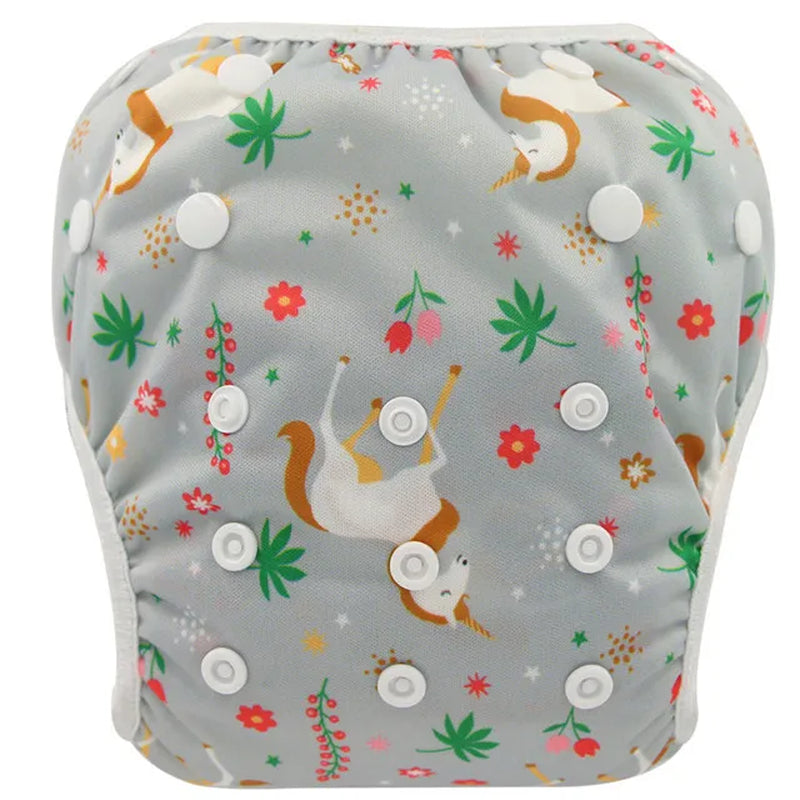 Baby & Toddler Snap One Size Adjustable Reusable Baby Swim Diaper Ohbabyka Waterproof Pants for Newborn Baby Summer Swimwear