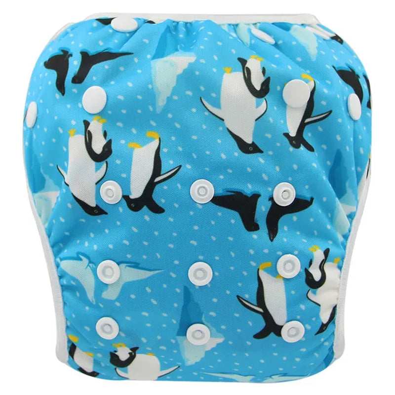 Baby & Toddler Snap One Size Adjustable Reusable Baby Swim Diaper Ohbabyka Waterproof Pants for Newborn Baby Summer Swimwear