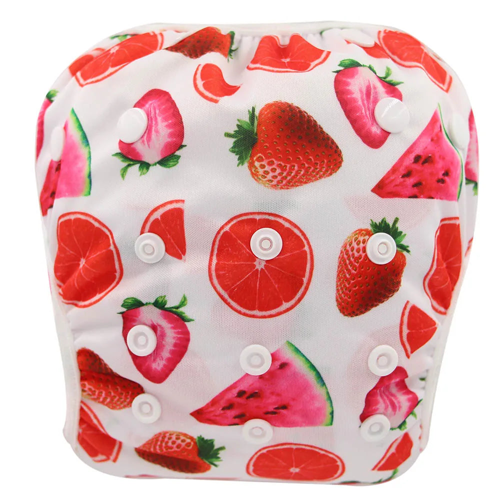 Baby & Toddler Snap One Size Adjustable Reusable Baby Swim Diaper Ohbabyka Waterproof Pants for Newborn Baby Summer Swimwear