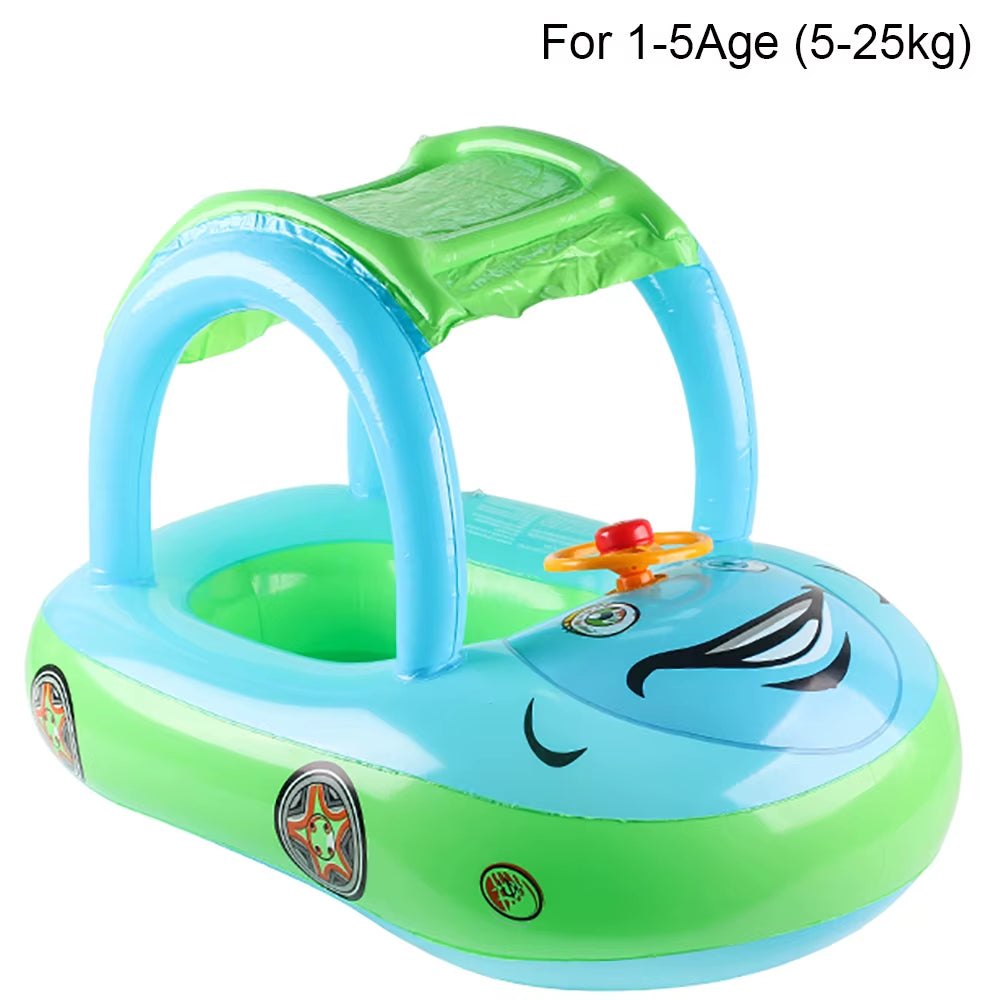 Car Shape Toddler Pool Floats,Baby Swimming Ring Beach Toys,Pool Float for Kids Swim Floaties，Floaty for Toddlers 4-6