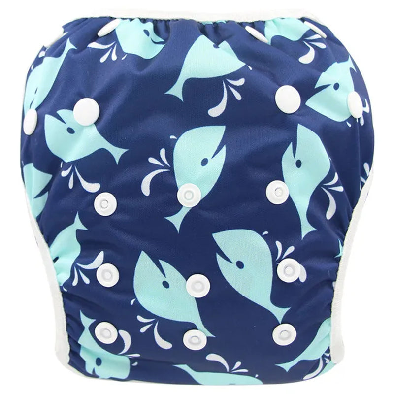 Baby & Toddler Snap One Size Adjustable Reusable Baby Swim Diaper Ohbabyka Waterproof Pants for Newborn Baby Summer Swimwear