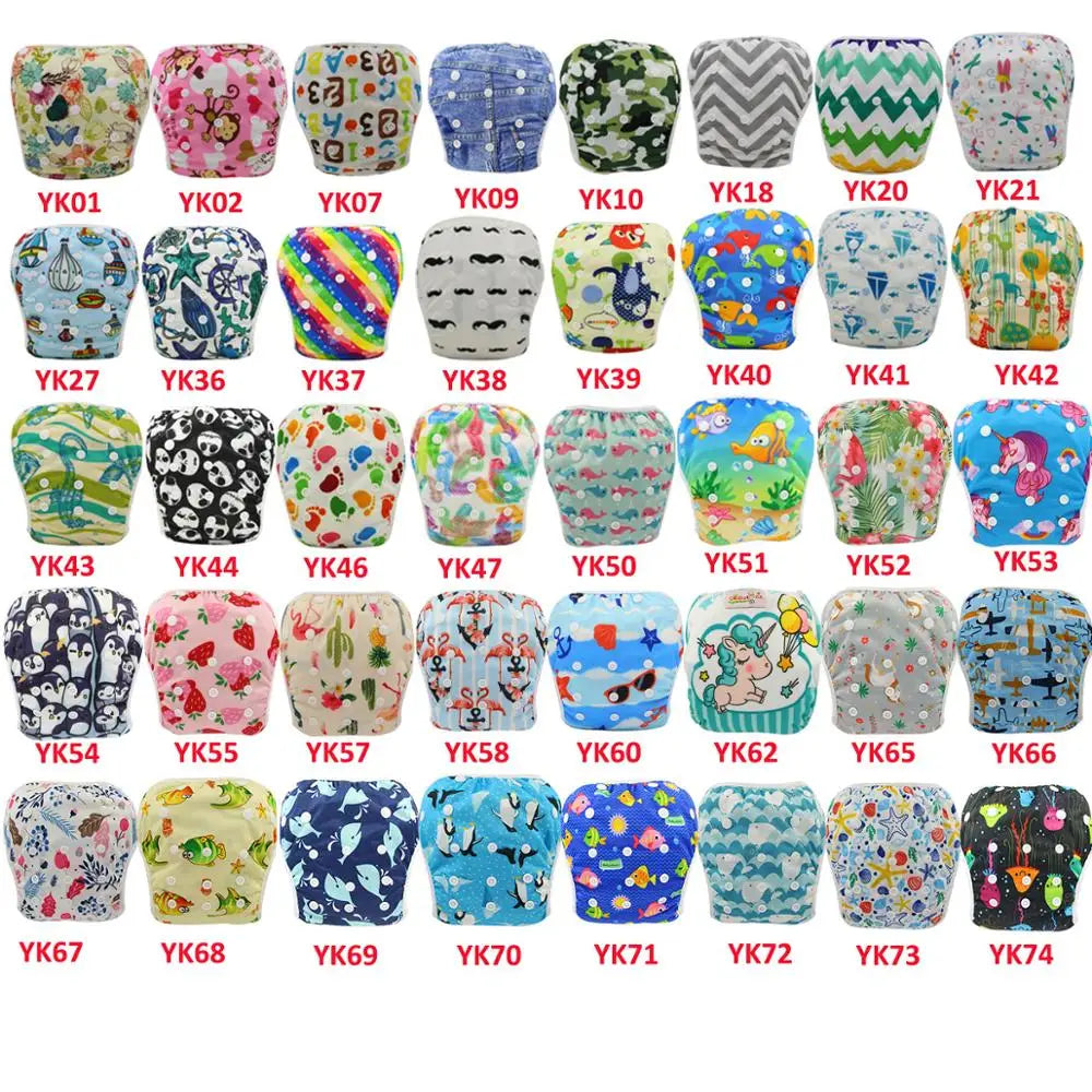 Baby & Toddler Snap One Size Adjustable Reusable Baby Swim Diaper Ohbabyka Waterproof Pants for Newborn Baby Summer Swimwear